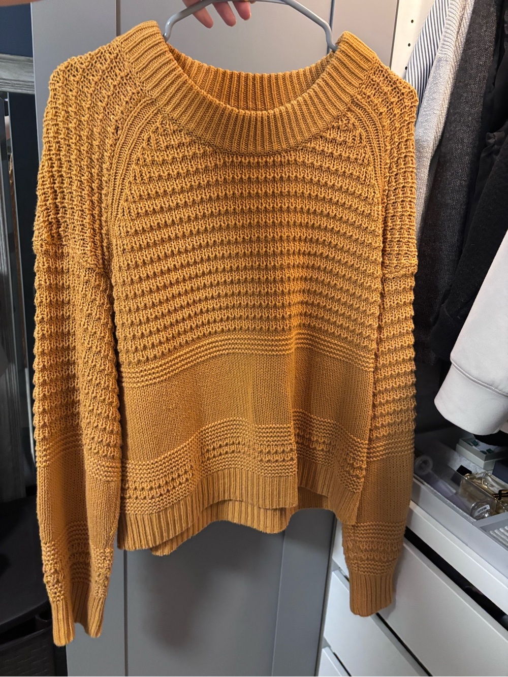 Universal Thread Mustard Crewneck Knit Sweater